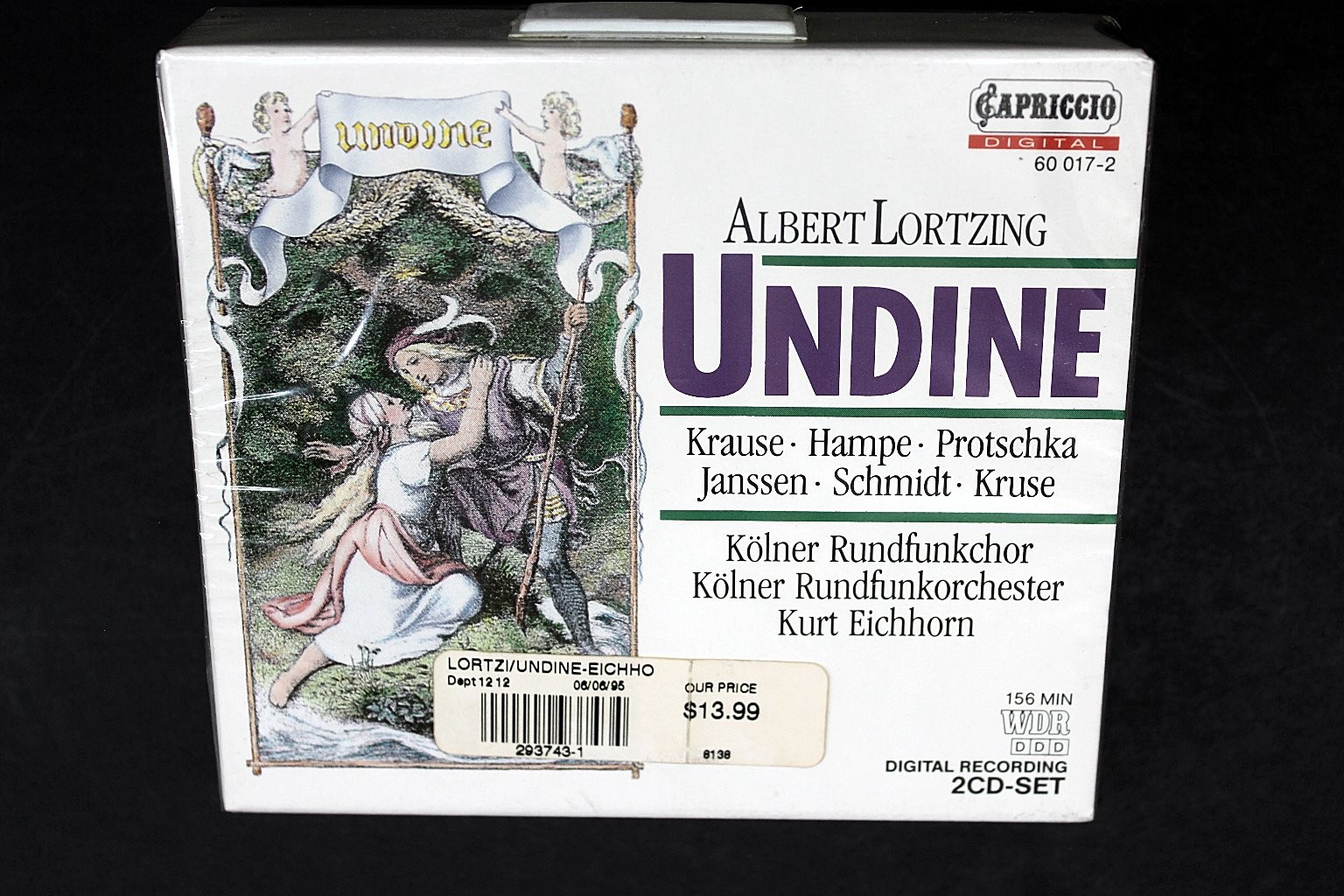 Albert Lortzing – Undine CD 1990 Opera Capriccio Digital 2CD-SET Sealed