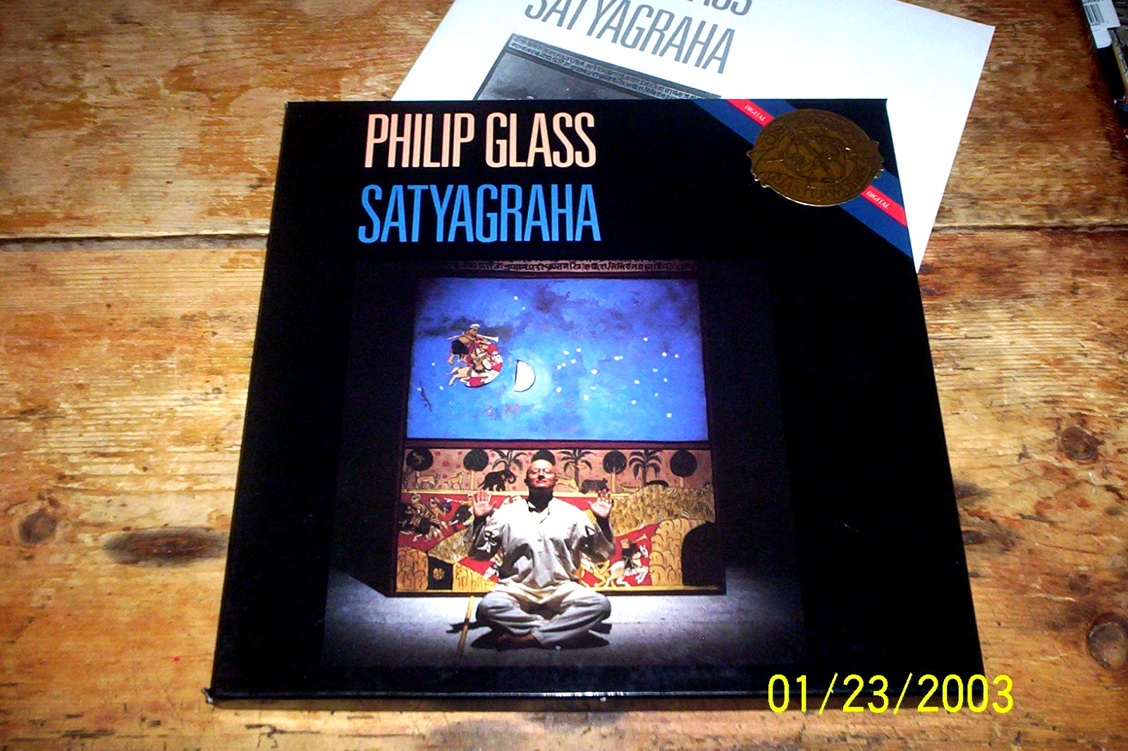 PHILLIP GLASS / SATYAGRAHA SET BOX 3 x LP CBS MASTERWORKS 1985 W/ BOOKLET NM-