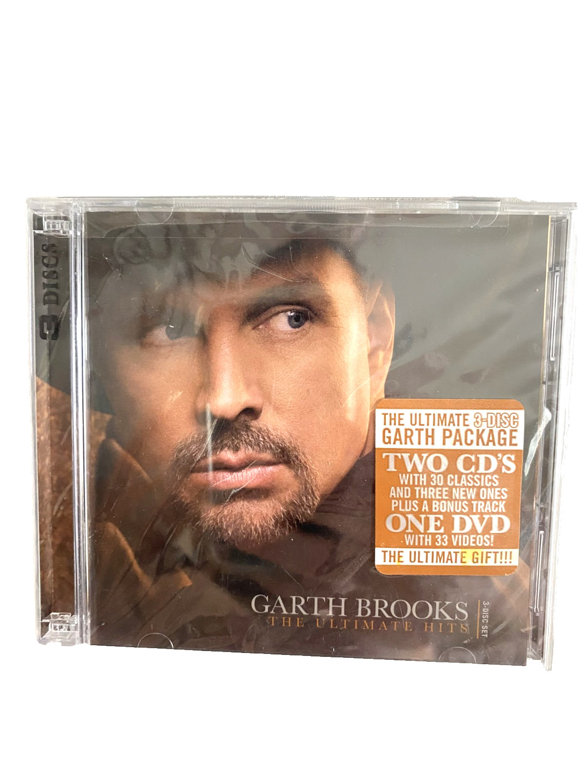 SEALED-NEW Garth Brooks The Ultimate Hits (2 CDs + 1 DVD) Collectors Series
