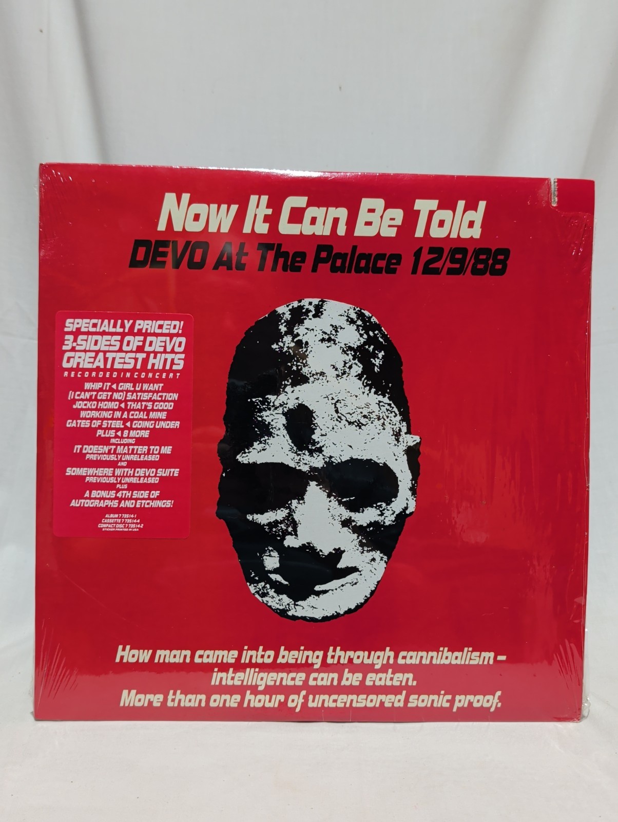 Devo Now It Can Be Told Double LP Vinyl 33 RPM NM Near Mint Hype Sticker Notch