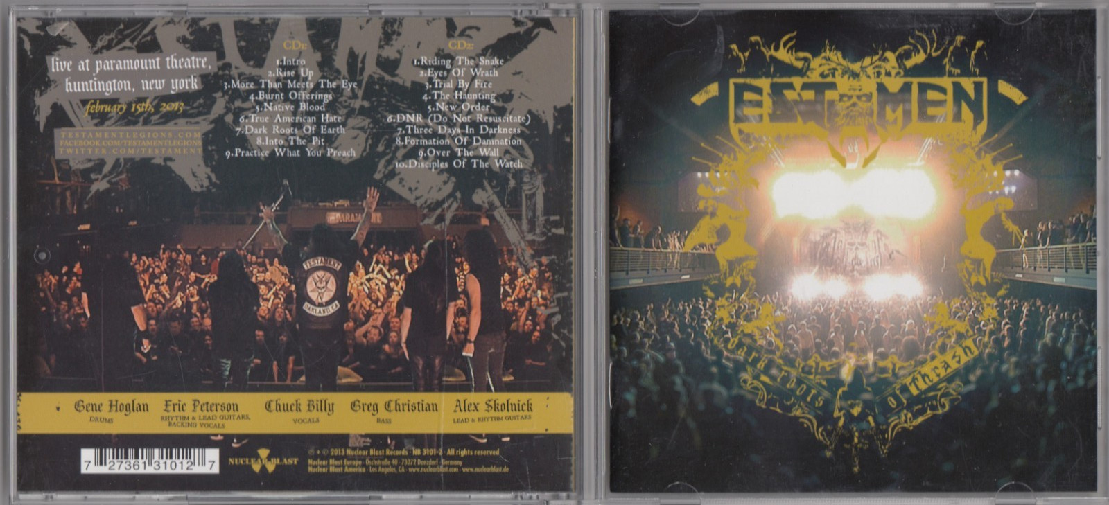 Testament - Dark Roots Of Thrash (2CD, 2013 Nuclear Blast)