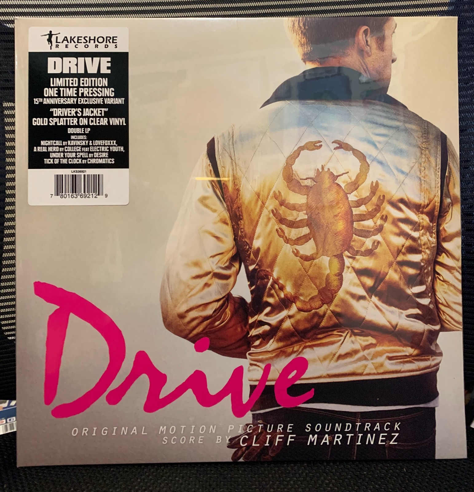 Drive - Soundtrack - Cliff Martinez - 2xLP - Clear w/ Gold Splatter - Limited