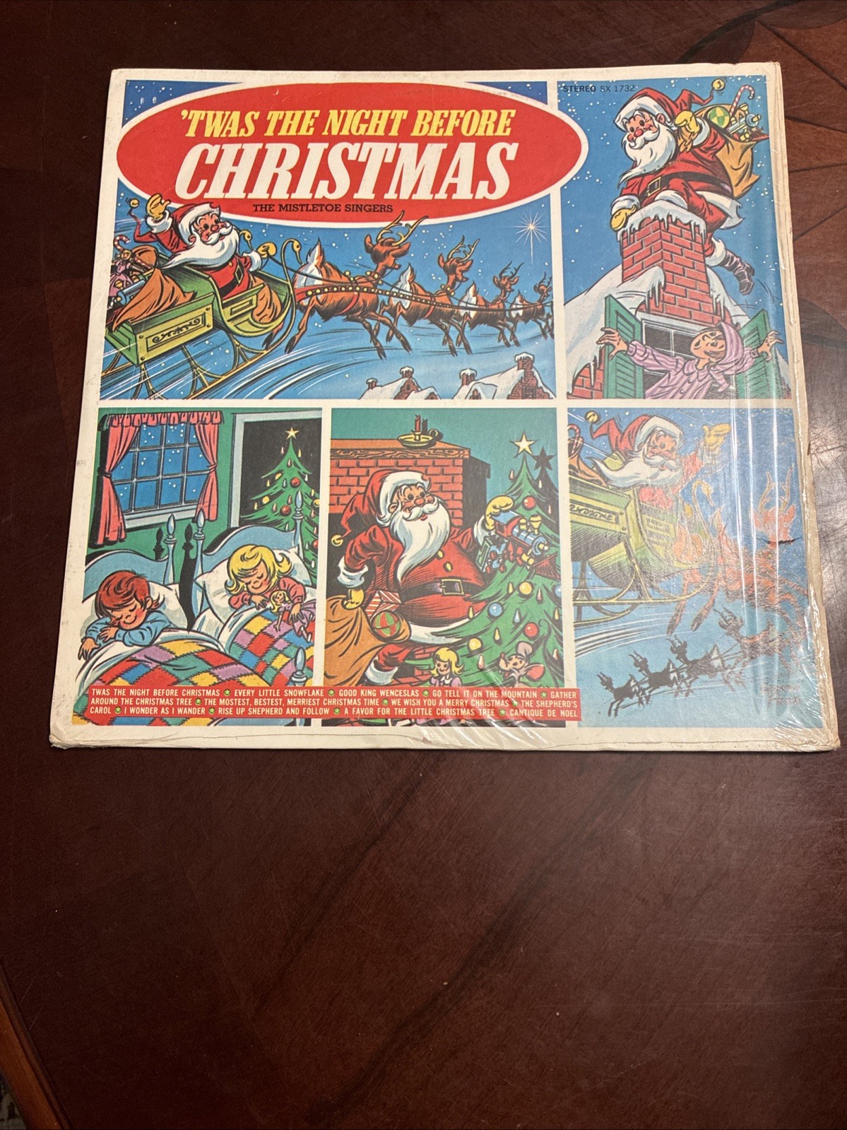 Twas The Night Before Christmas Mistletoe Singers LP SX 1732