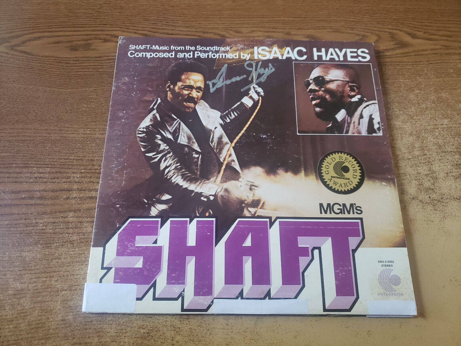 VALID SIGNED 1970s VG++ Isaac Hayes – Shaft 5002 2LP33