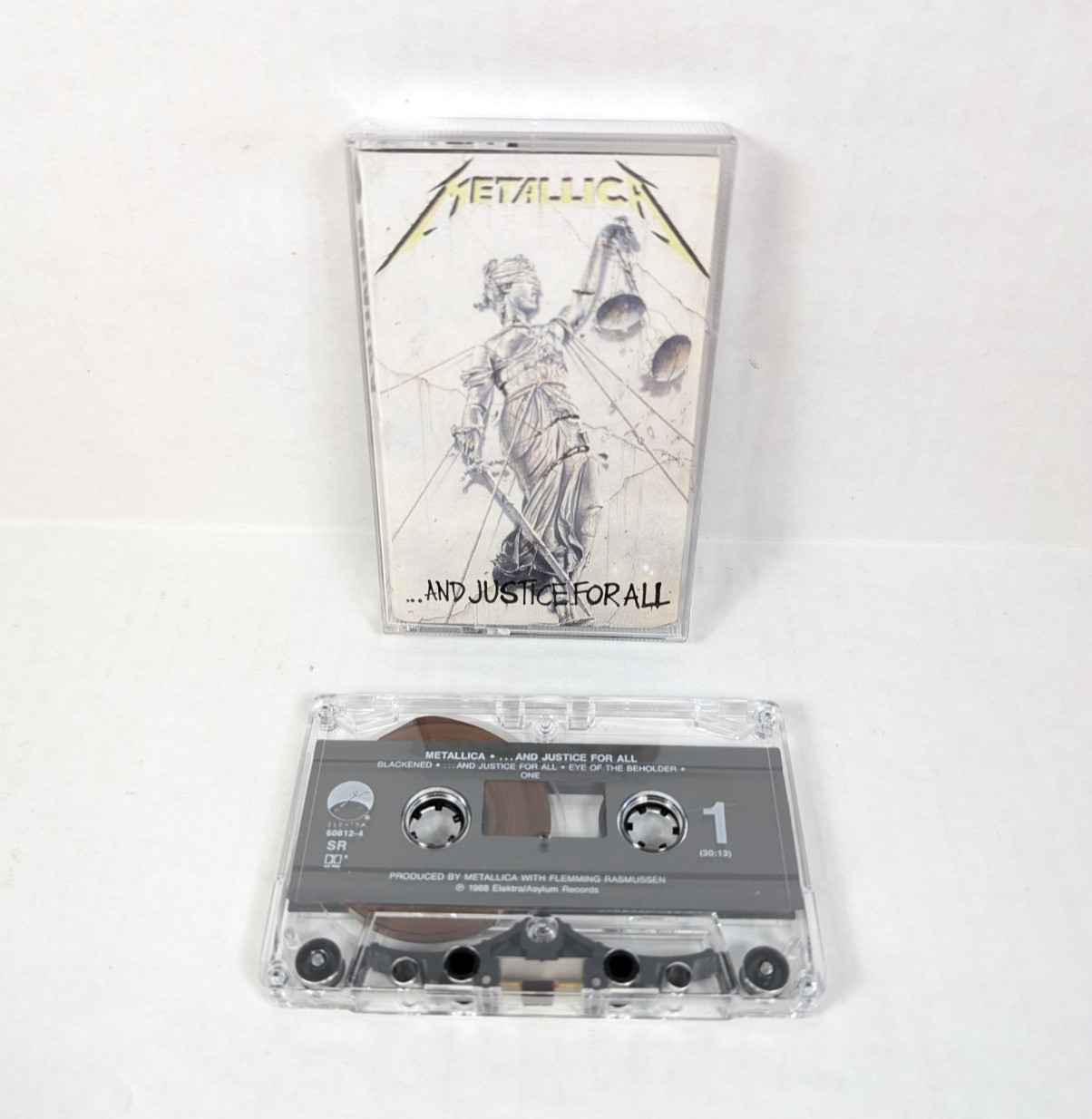 Metallica And Justice For All Cassette Vintage 1988 Elektra 60812-4
