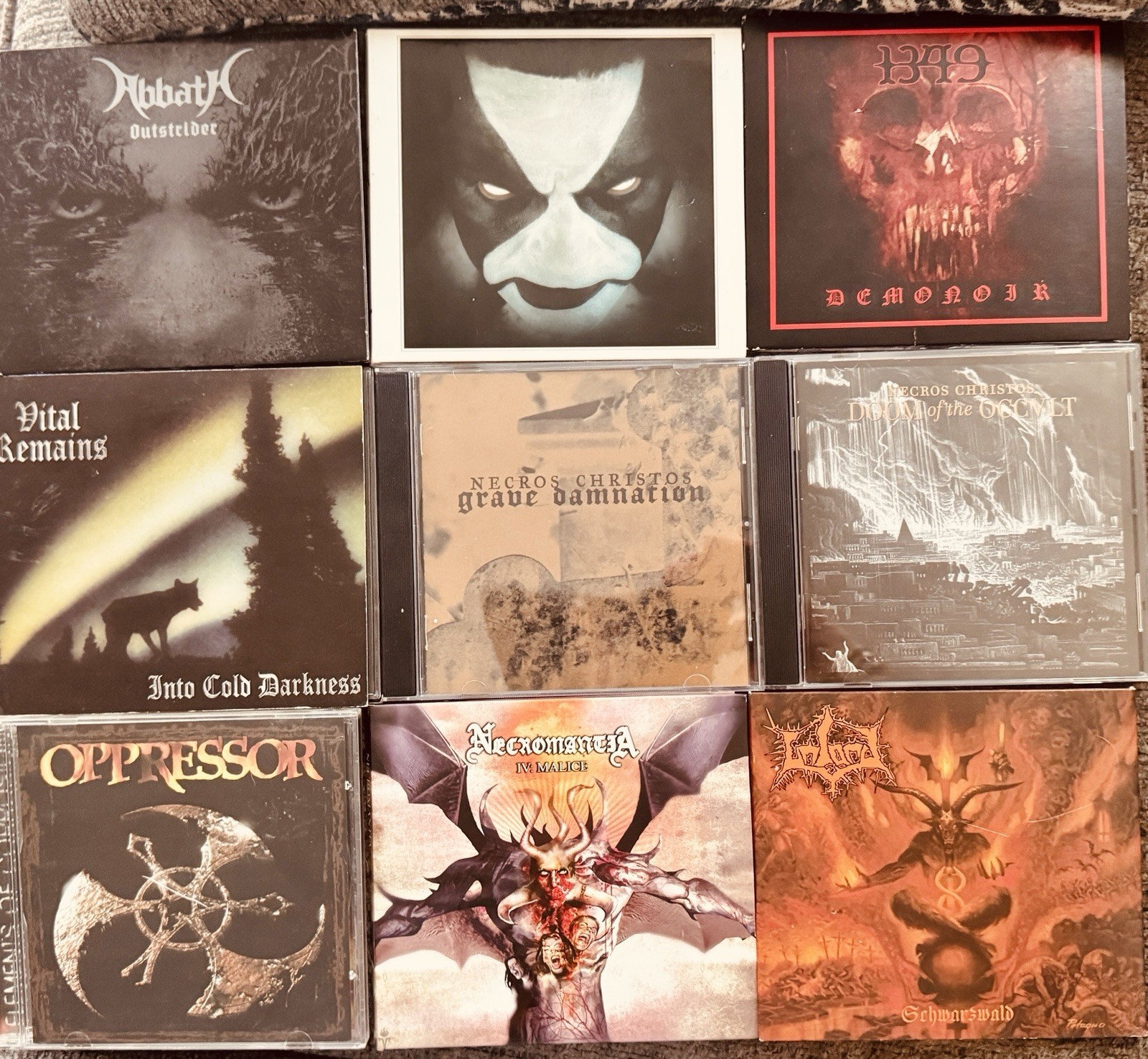 9 death & Black metal CD ABBATH-1349-Necros Christos-Necromantia-Vital Remains
