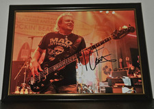 MICHAEL ANTHONY - VAN HALEN HAND SIGNED WITH COA - FRAMED 8X10 PHOTO AUTOGRAPH picture