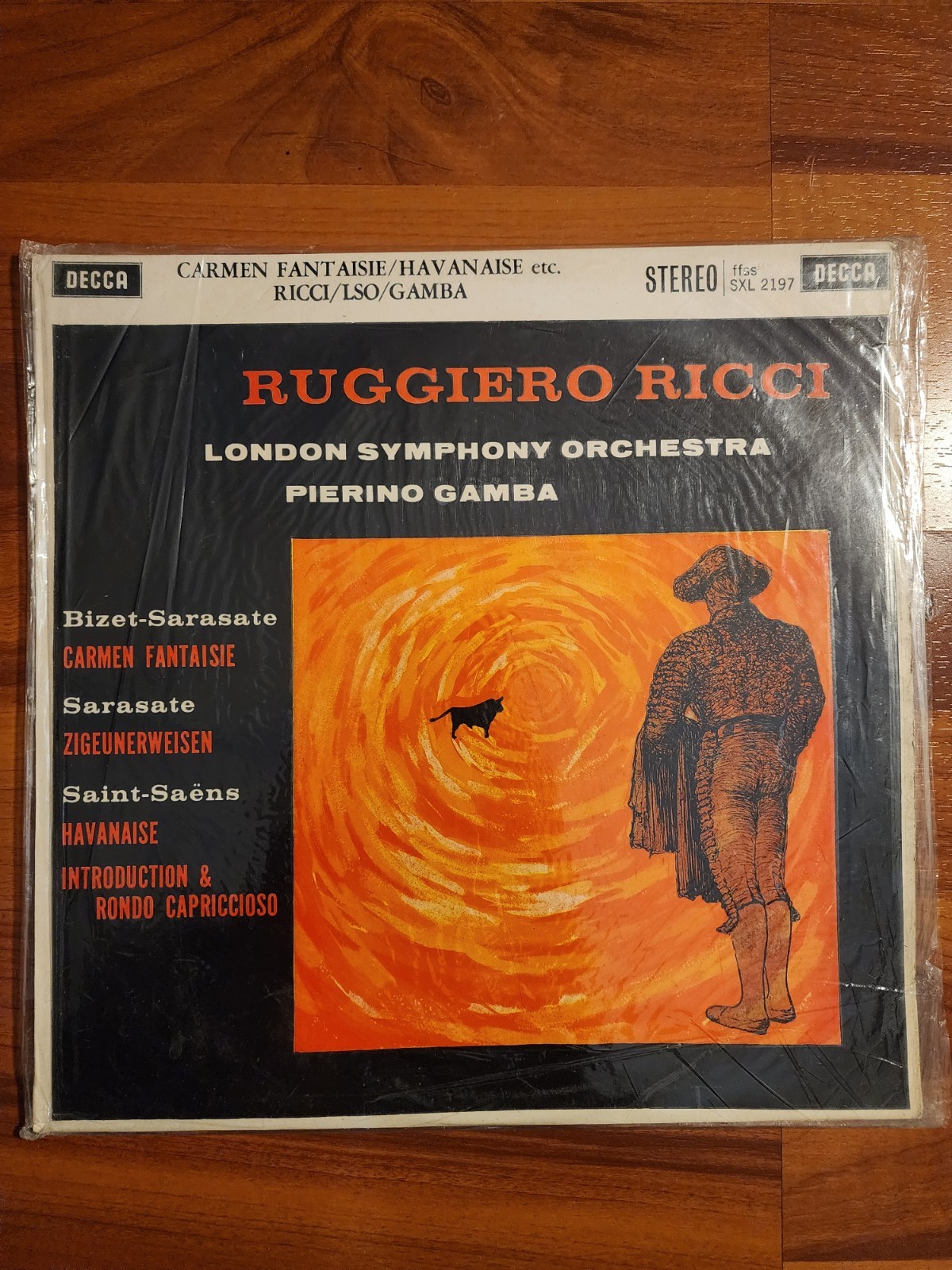 Ruggiero Ricci, London Symphony Orchestra, Gamba, Bizet LP DECCA UK SXL 2197