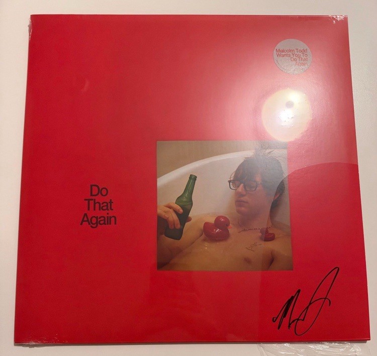 Malcolm Todd Signed Cover Vinyl Do That Again Black Vinyl