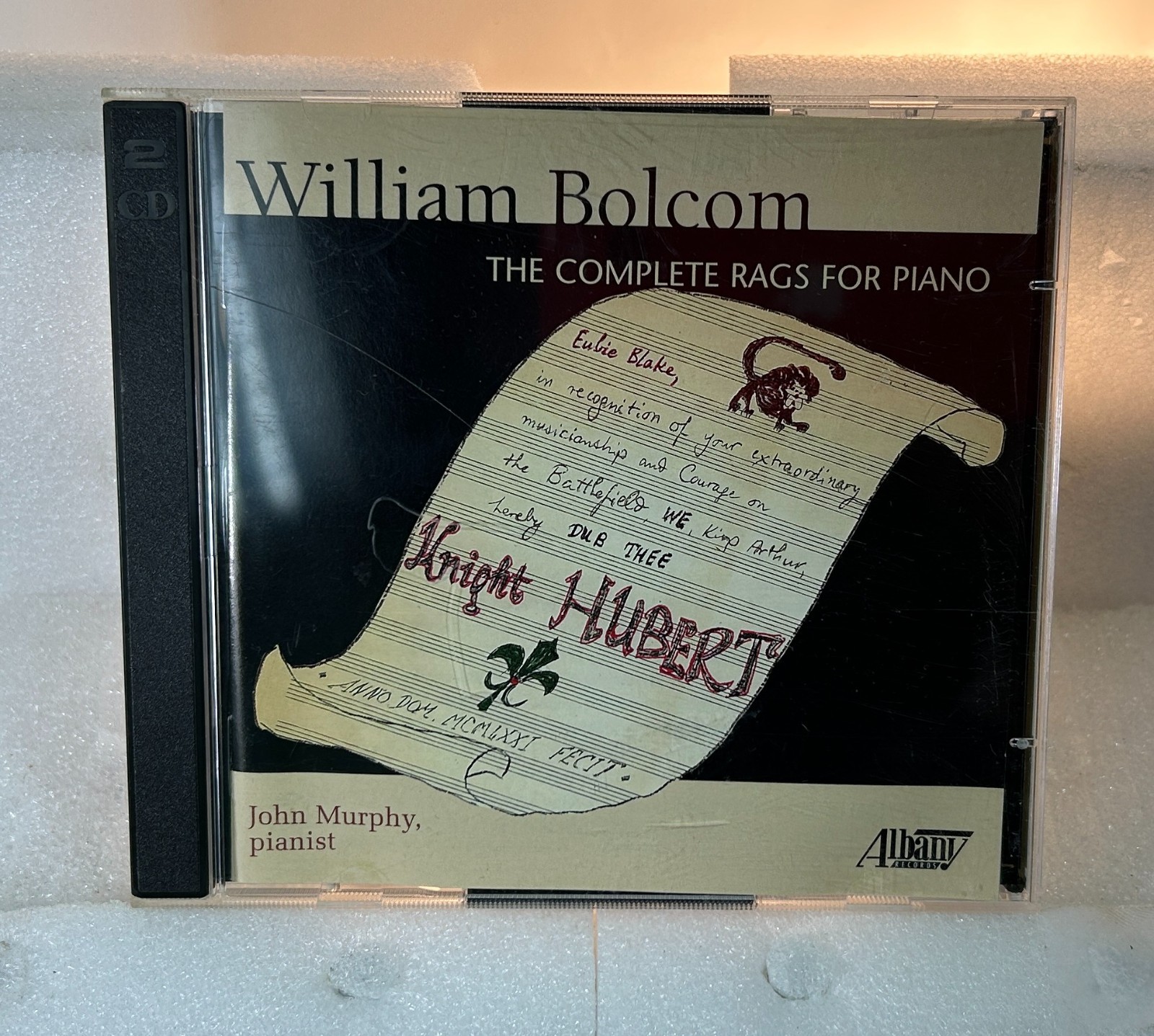 Complete Rags for Piano by William Bolcom & John Murphy (2 CD) W/ Case, Tested