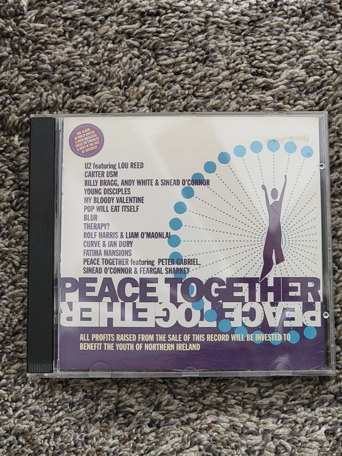 Peace Together CD 1993 U2 Lou Reed Blur Charity Compilation Island
