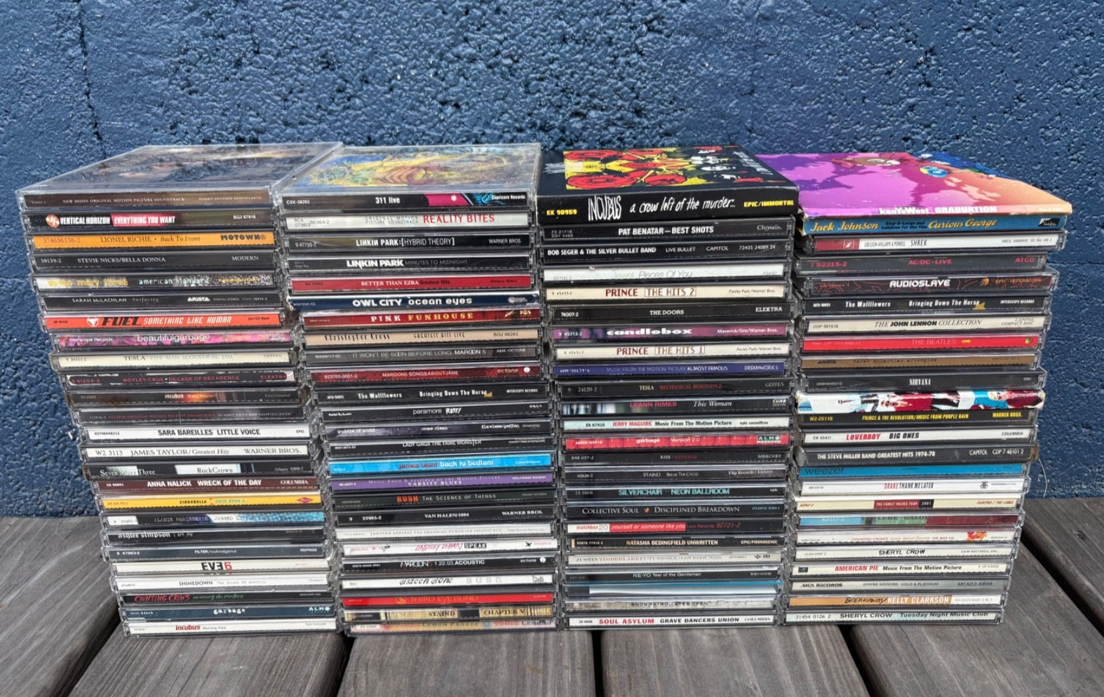 Lot Of  100 Empty Cases Rock, Metal, Alternative & More