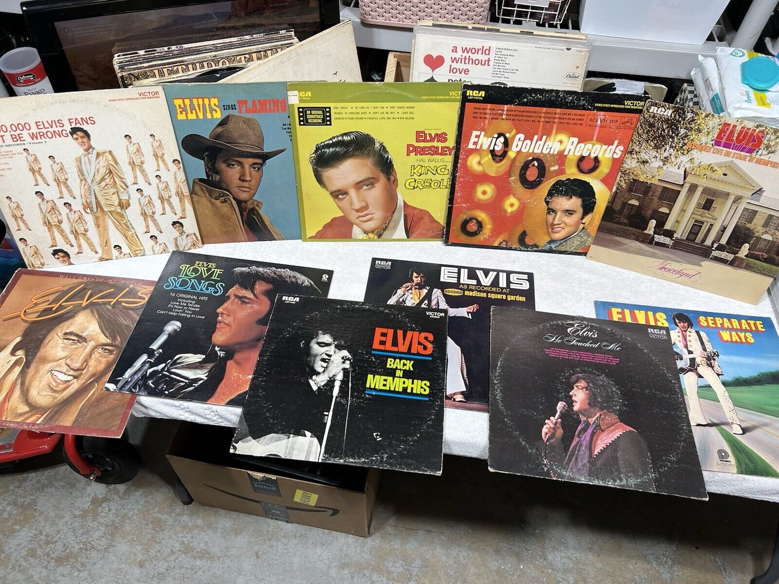 Vintage Elvis Presley Lp / Vinyl Lot 