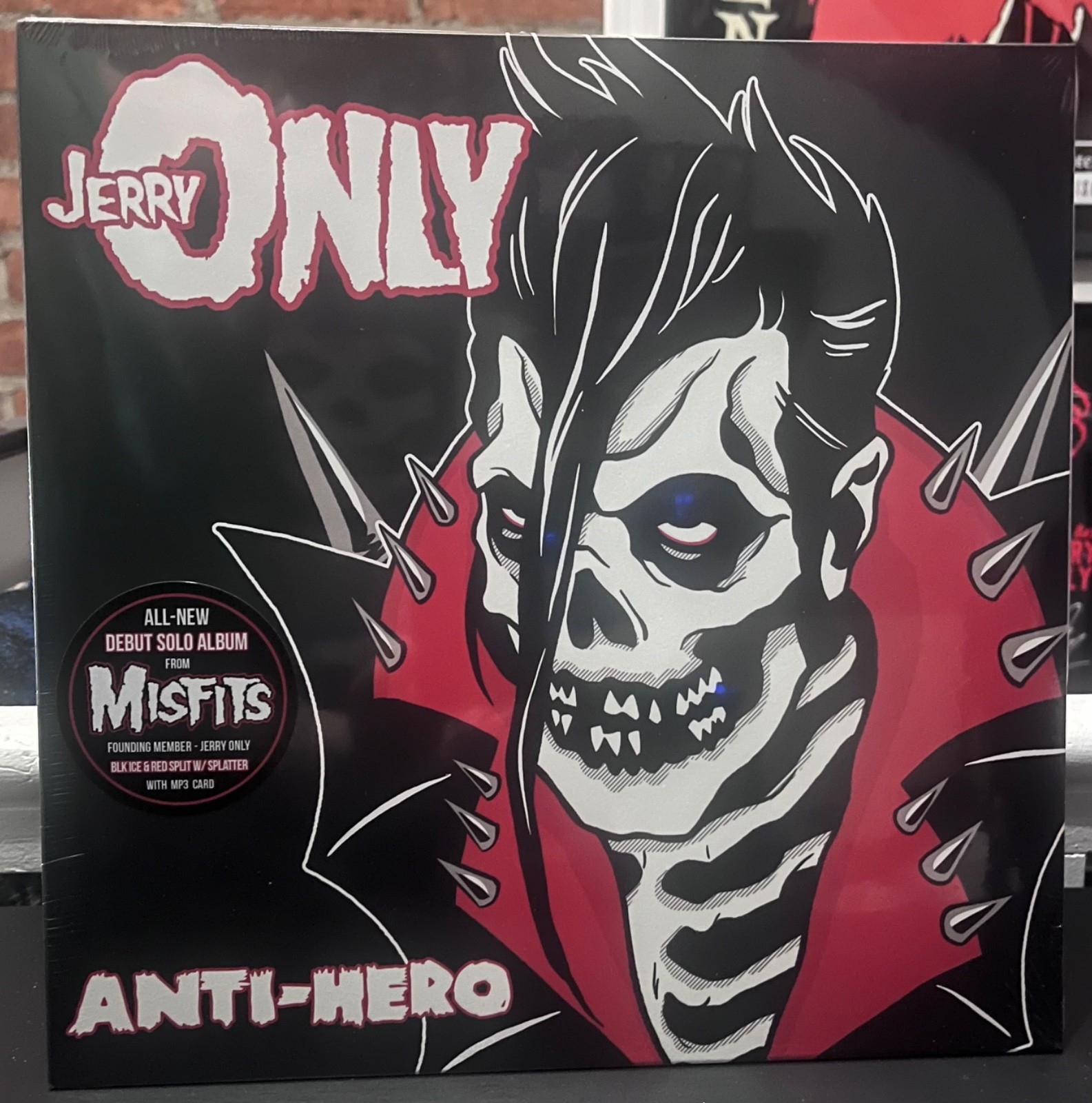 SEALED Jerry Only ‎Anti-Hero Vinyl Record Blk Ice & Red Split/Splatter US EU LP