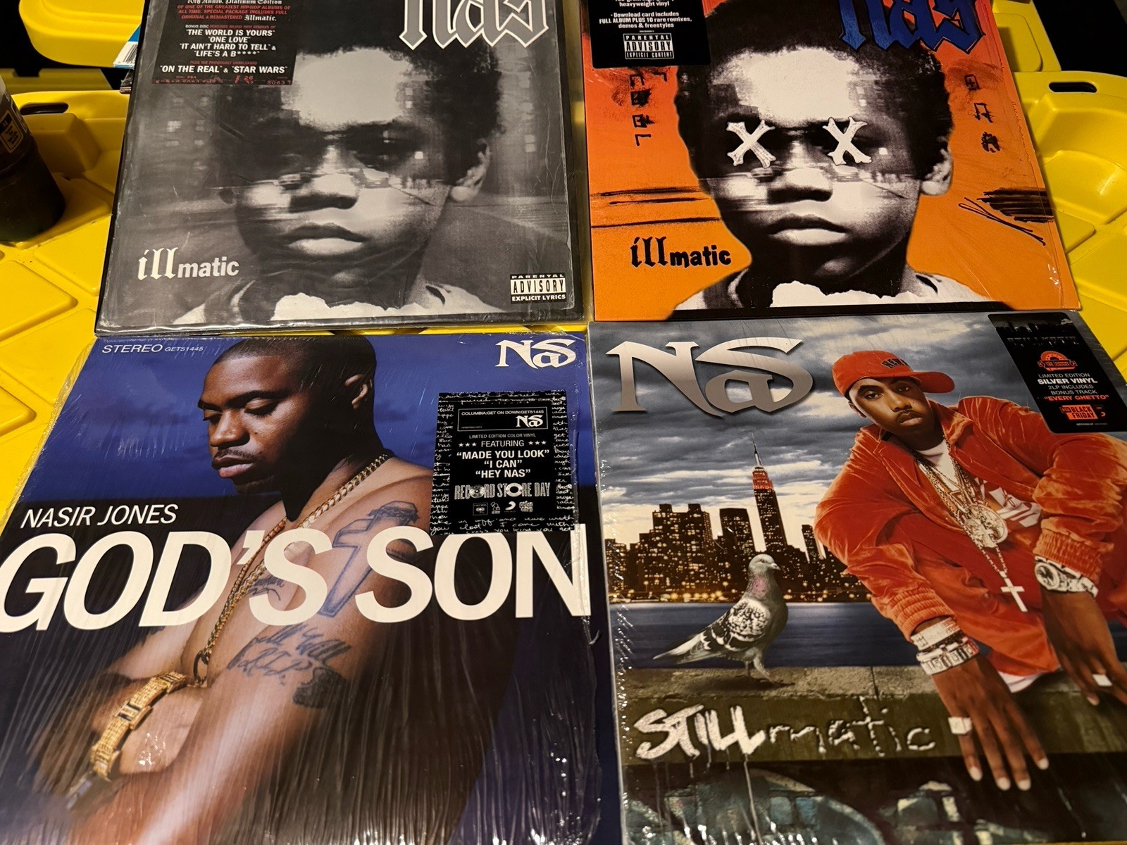 Nas 4 Album Vinyl Lot Illmatic God’s Son Stillmatic Records