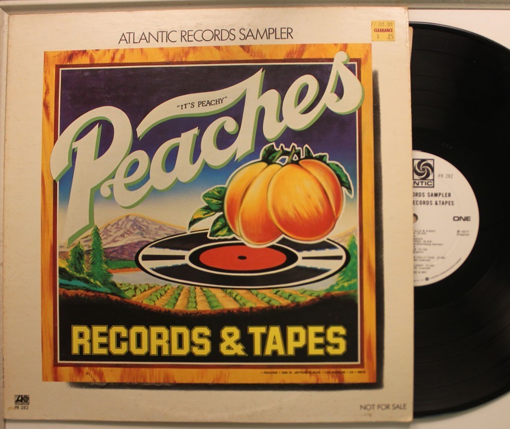 V/A Promo Lp Atlantic Records Sampler For Peaches Records & Tapes On Atlantic