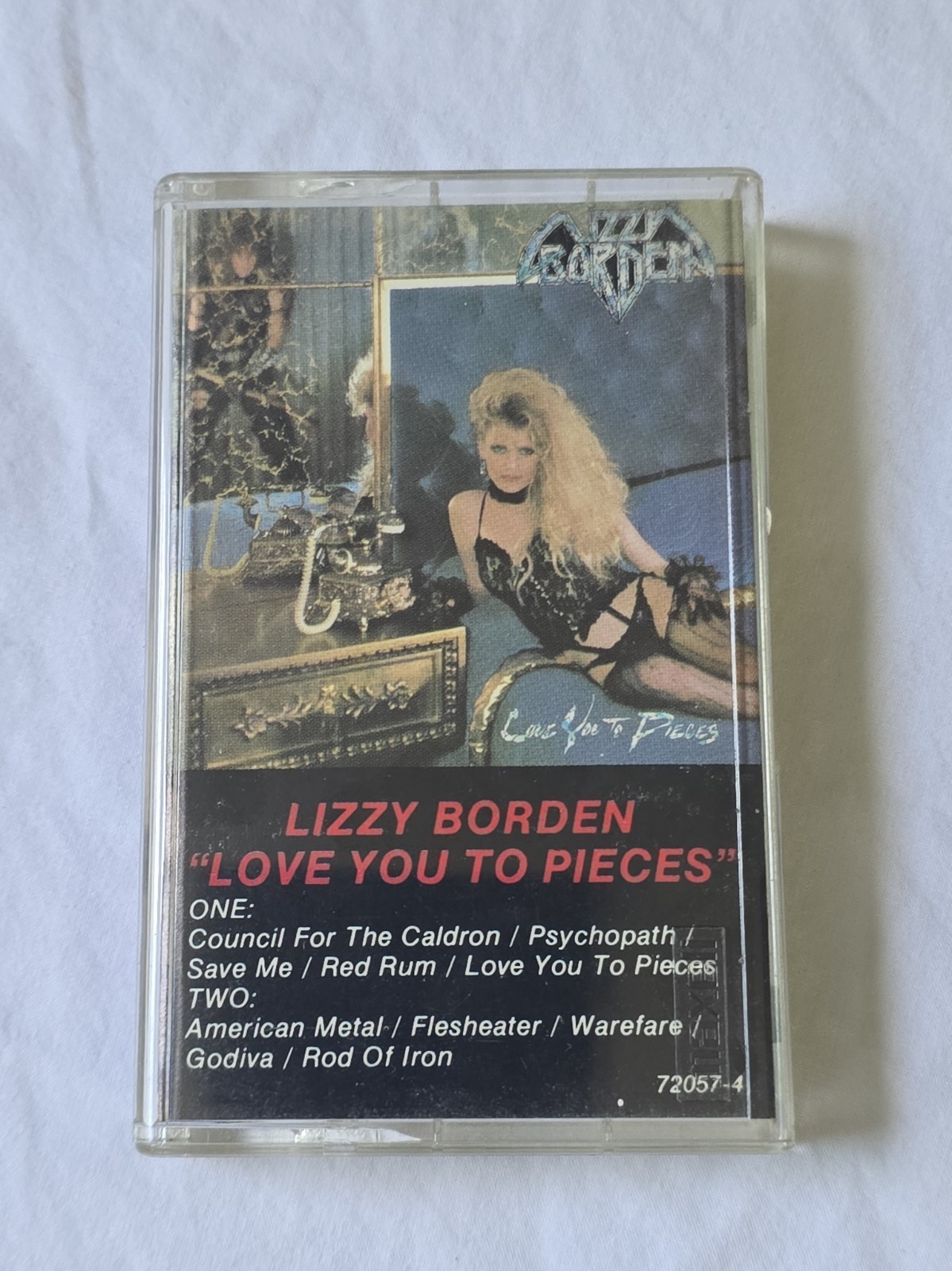 RARE OOP Lizzy Borden CASSETTE TAPE Love You To Pieces 1985 METAL BLADE - NM