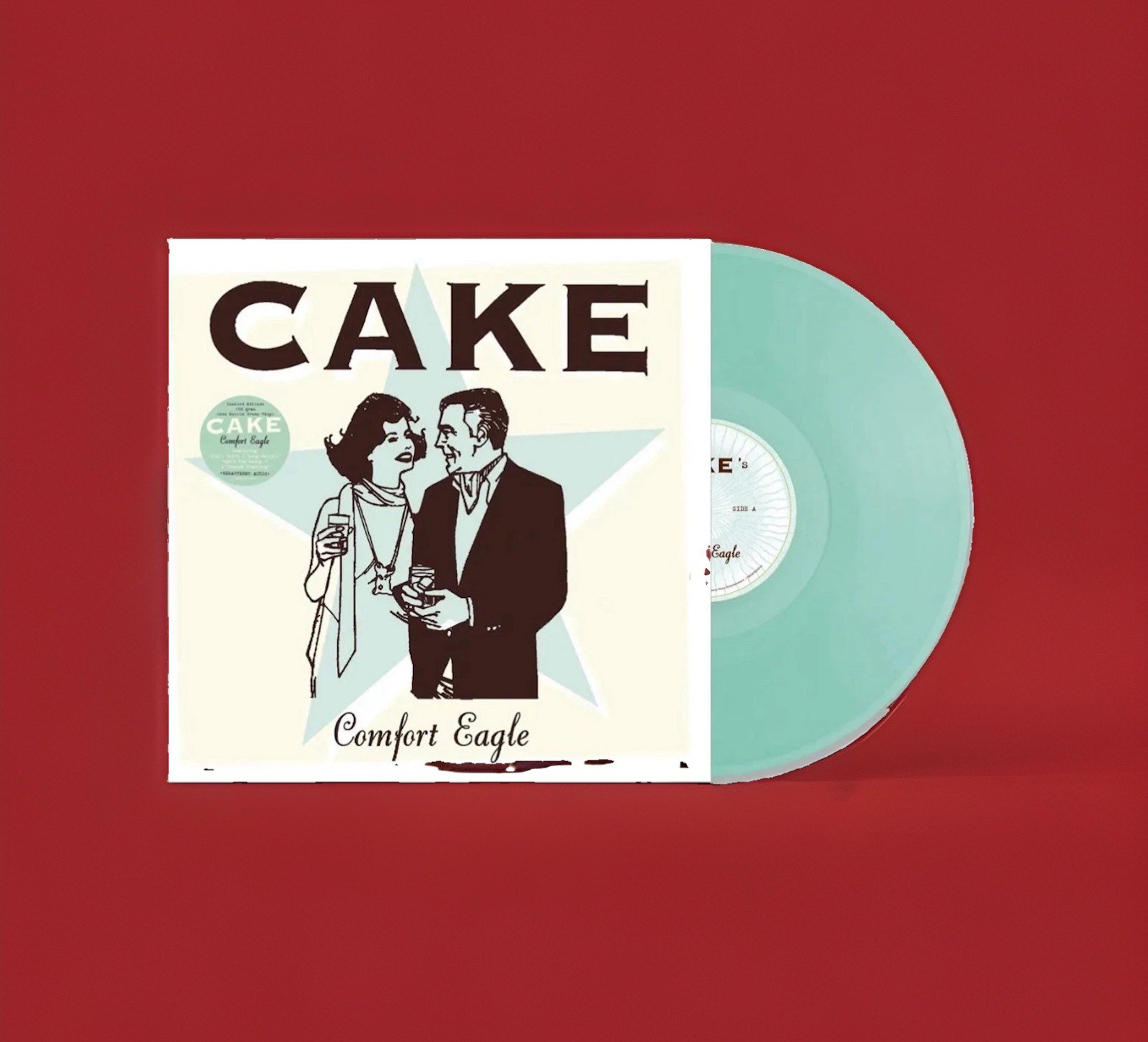 Cake ~ Comfort Eagle, Coke Bottle Green Vinyl LP (New/Sealed)