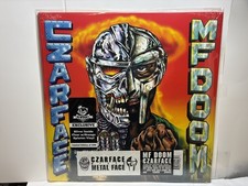 czarface meets metal face (silver inside clear w/ orange splatter vinyl) newbury picture