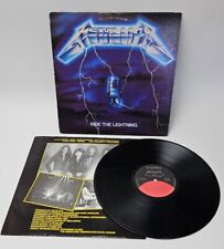 Metallica Ride The Lightning 1984 Vinyl Elektra US 60396-1 LP w/ Original Insert picture