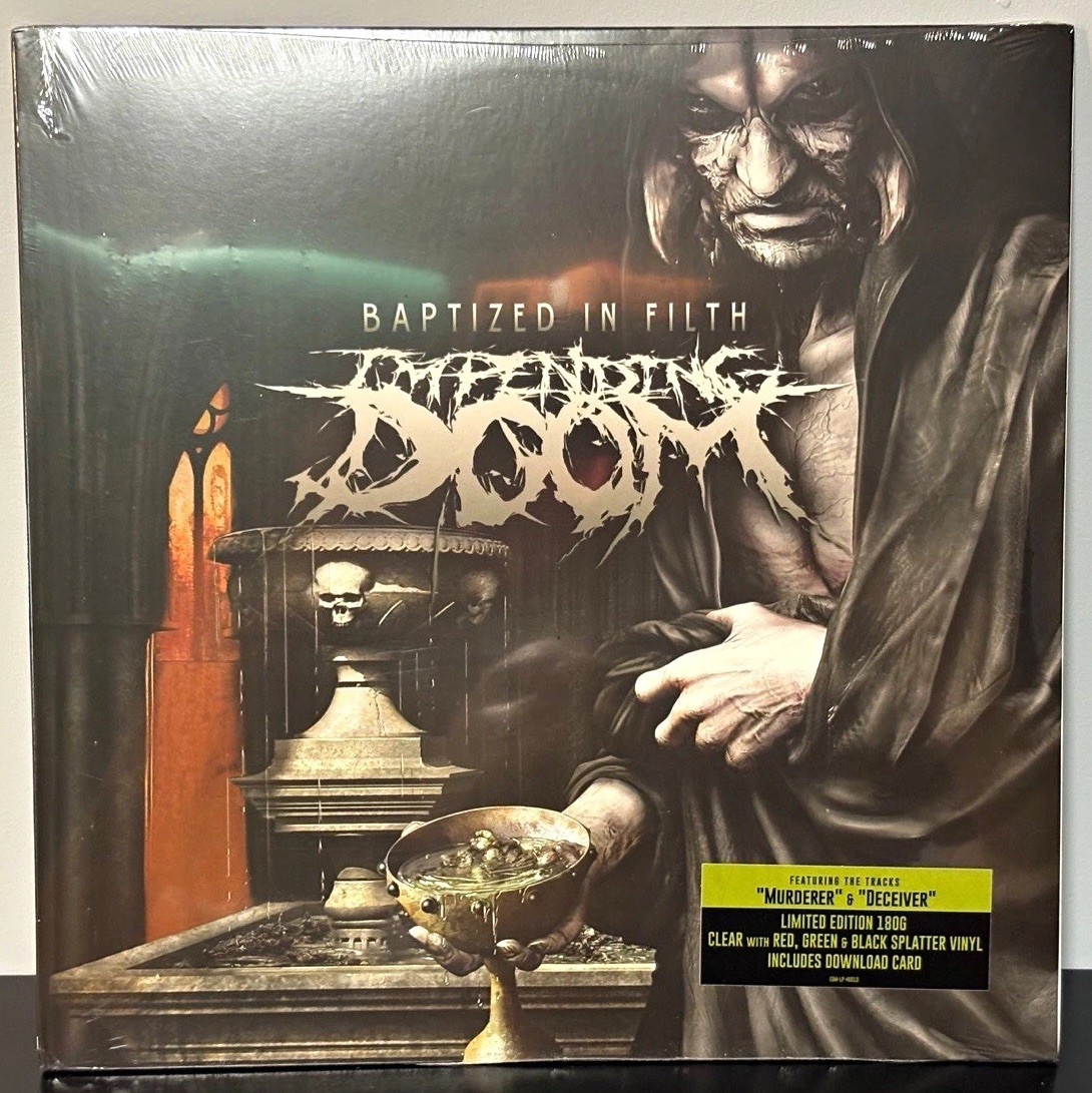 Impending Doom “Baptized in Filth” 180g Splatter Clear Vinyl LP Download