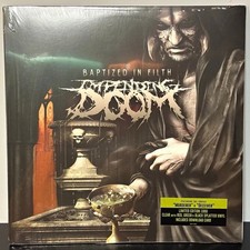 Impending Doom “Baptized in Filth” 180g Splatter Clear Vinyl LP Download picture