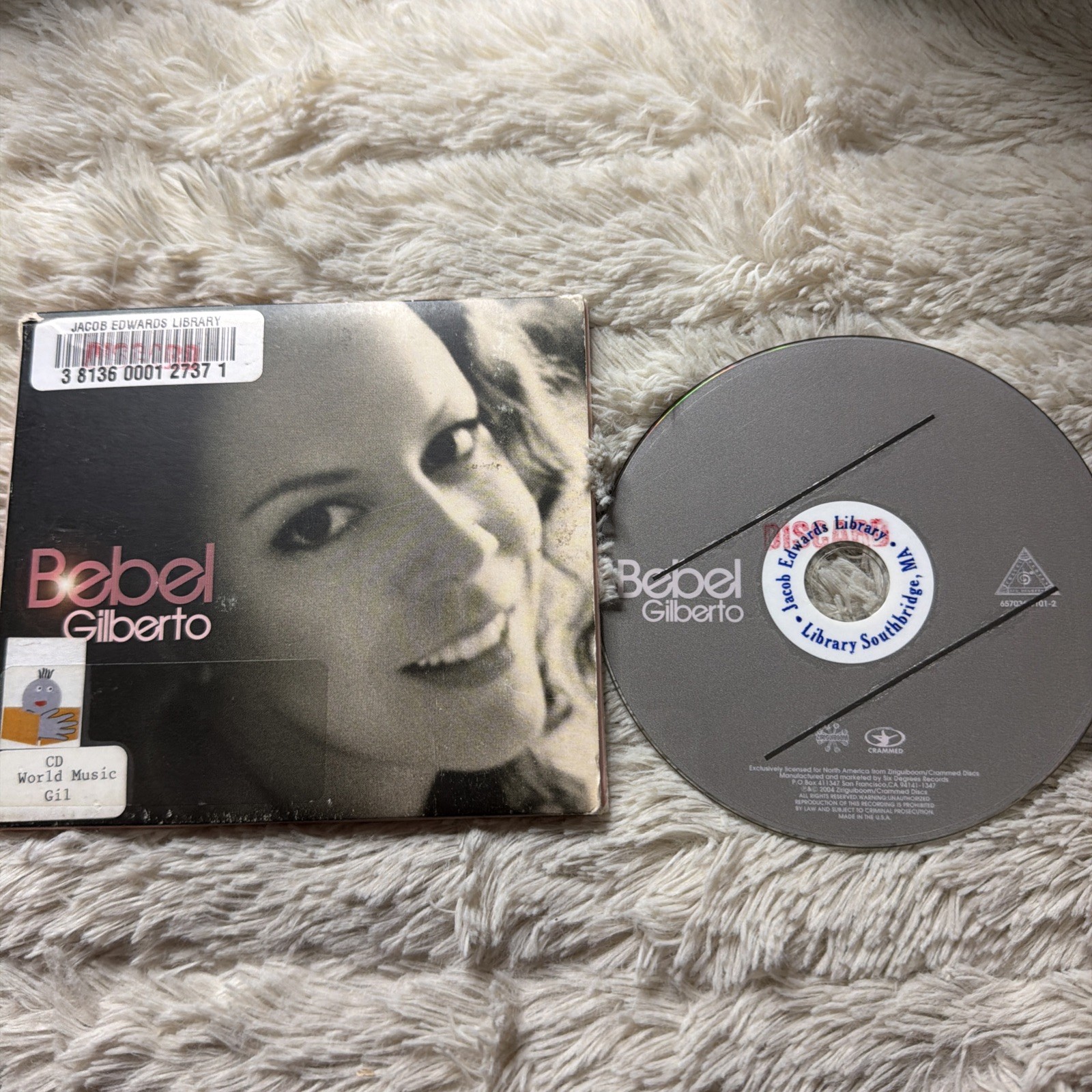 Bebel Gilberto Tanto Tempo CD Album Brazilian Music Crammed Discs/18