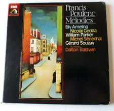 Poulenc Melodies (Songs) EMI French pressing, box set 5 LPs + book, near mint  picture
