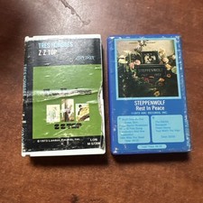 Vtg 1970’s ZZ Top & Steppenwolf Cassette Tapes In Original Clam Shell Plastic picture