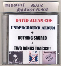 David Allan Coe- 22 X-Rated Hits CD - MINT CD - Underground + Nothing Sacred + 2 picture