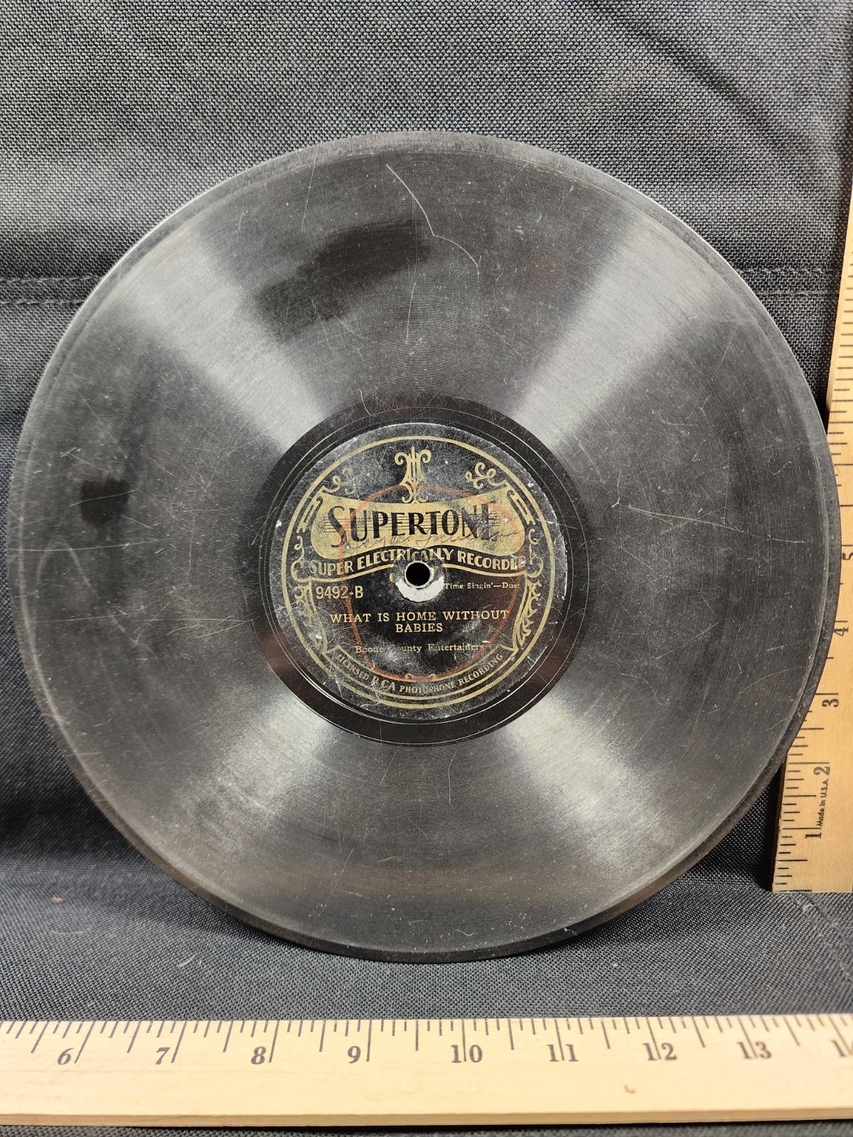 Antique 78 Record Supertone Boone County Entertainers Virginia Bootleggers 