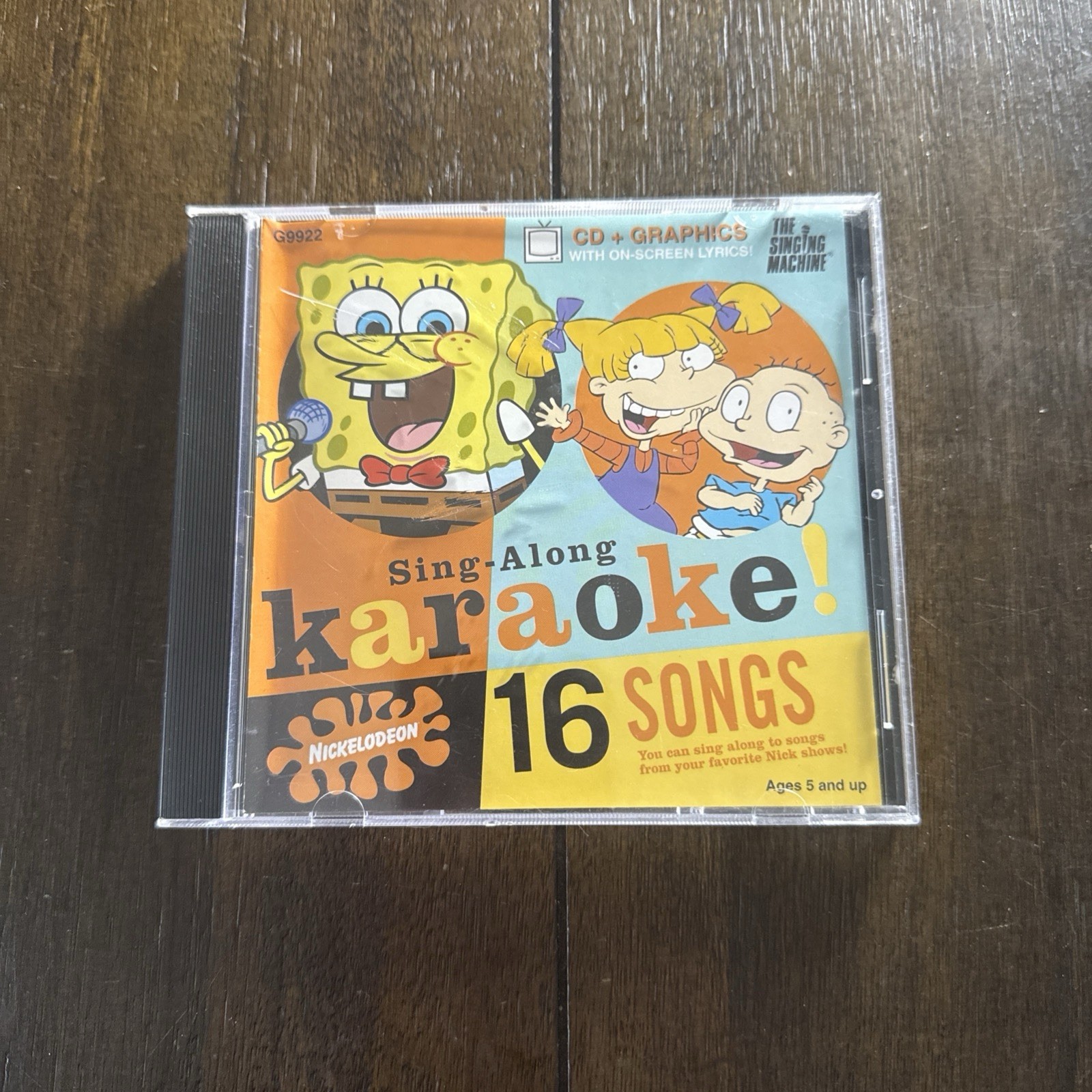 Nickelodeon The Singing Machine Sing Along Karaoke CD+G Spongebob Rugrats 2004
