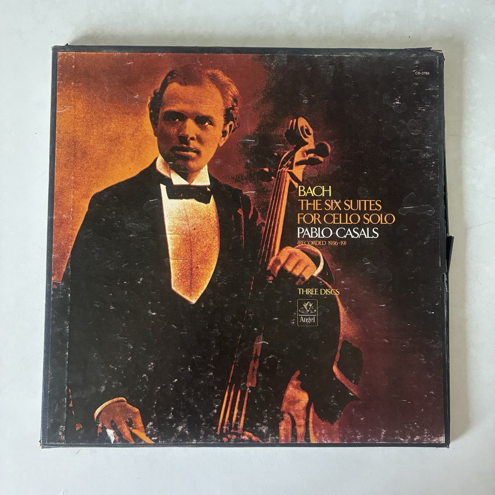 Pablo Casals - BACH The Six Suites For Cello Solo, 3 x LP Angel Records CB-3786