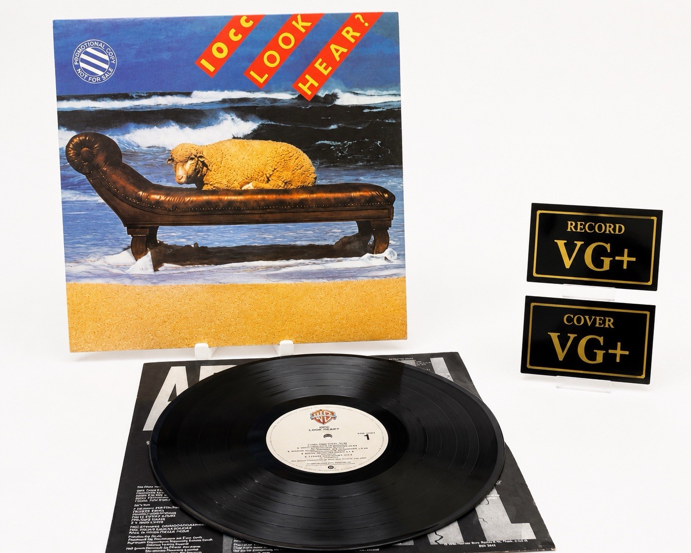10cc Look Hear? 1980 Warner Bros BSK 3442 PROMO LP VG+/VG+ Vinyl