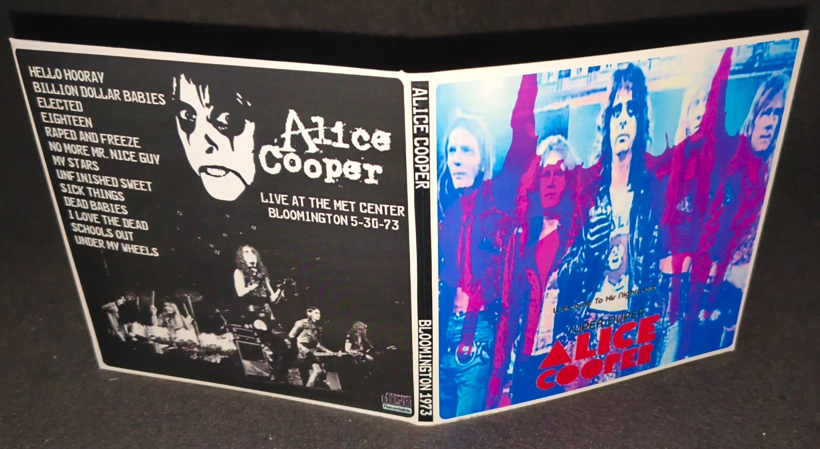 Alice Cooper Bloomington 1973 Gate Fold CD Package NEW