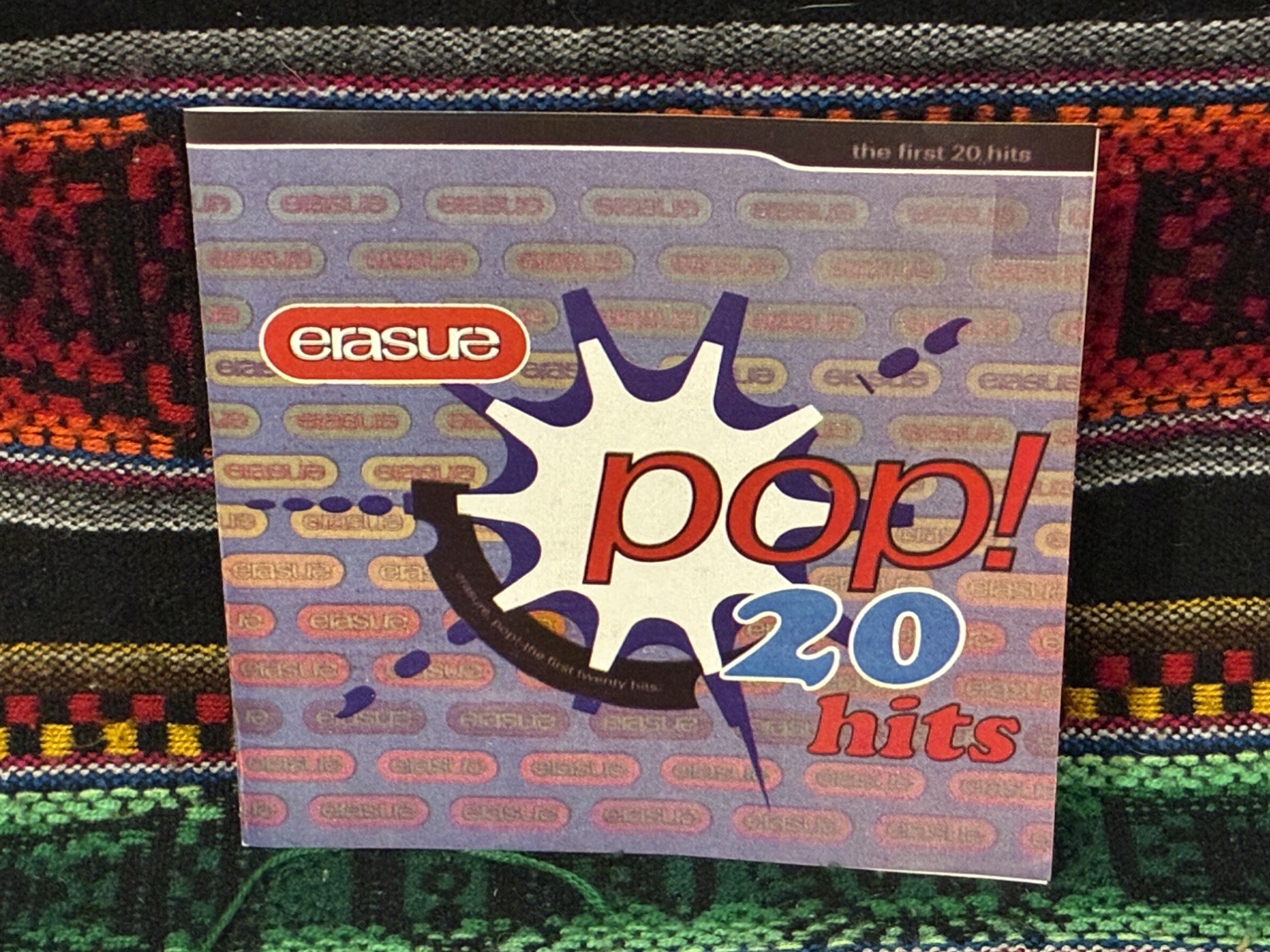 ERASURE Pop First 20 Hits CD electronic synth pop 1992 Colombia import