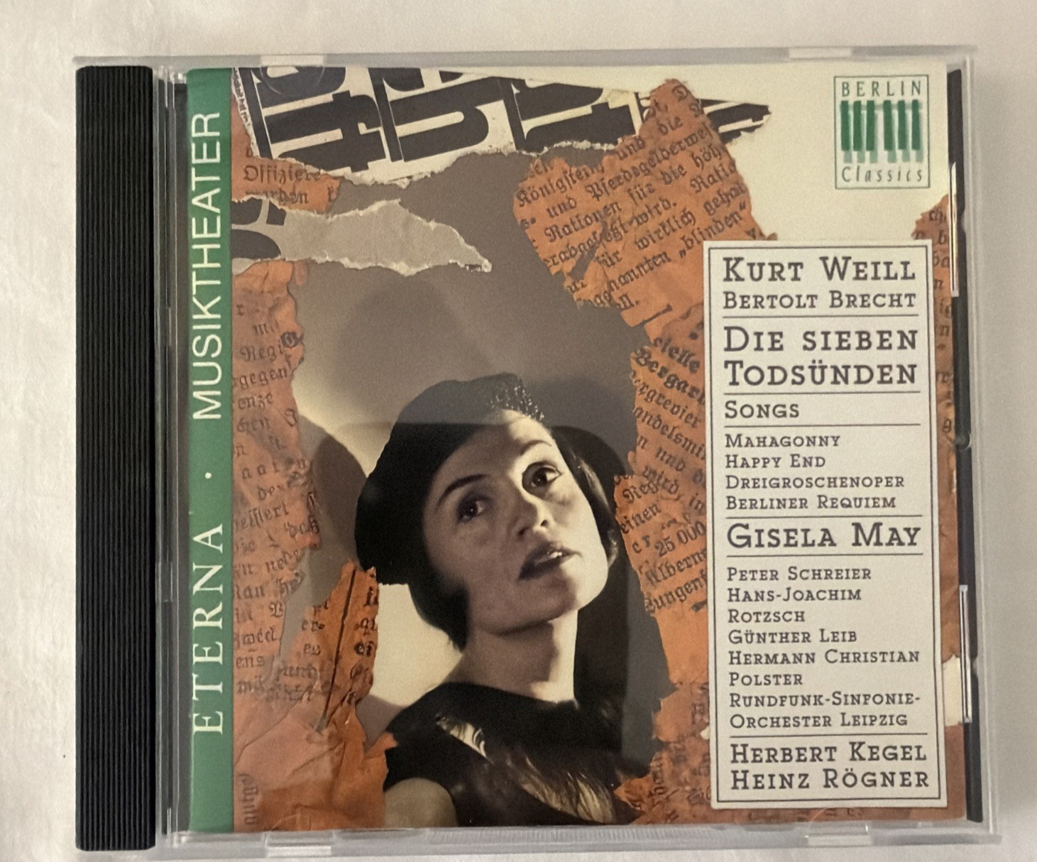 Kurt Weill Bertolucci Gisela May CD EX/EX