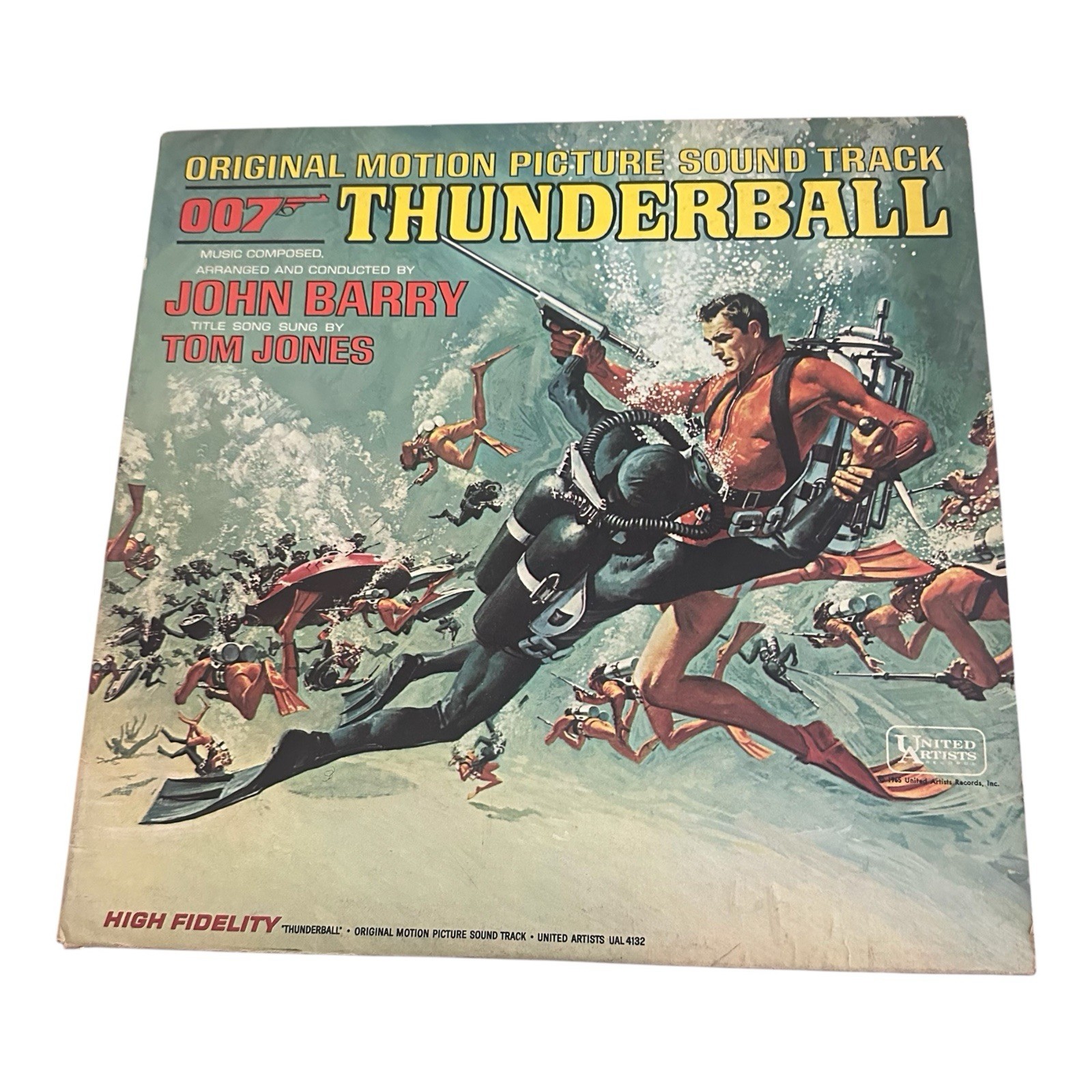 Thunderball Soundtrack LP John Barry Tom Jones UAL-4132 VG+ Jacket NM Vinyl 1965