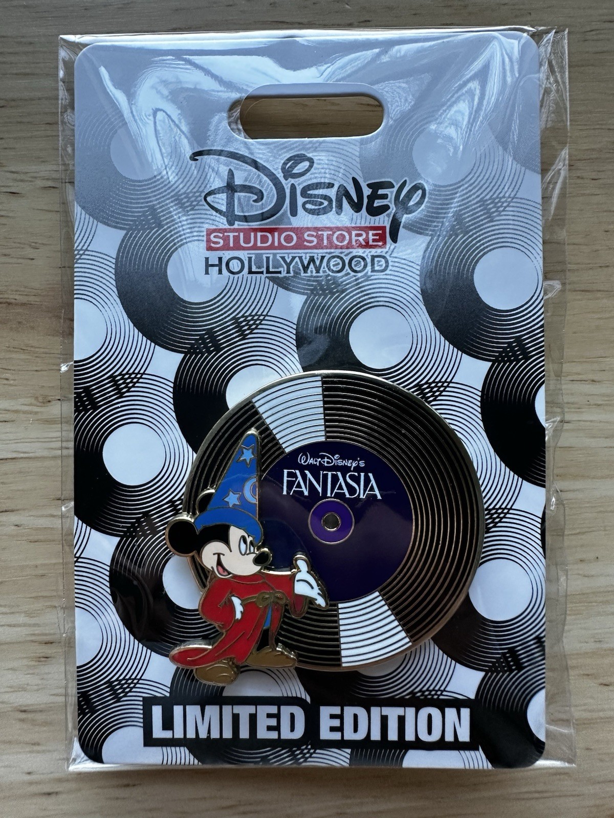 D23 2026 DSSH Vinyl Record Series Fantasia Sorcerer Mickey Pin LE 400
