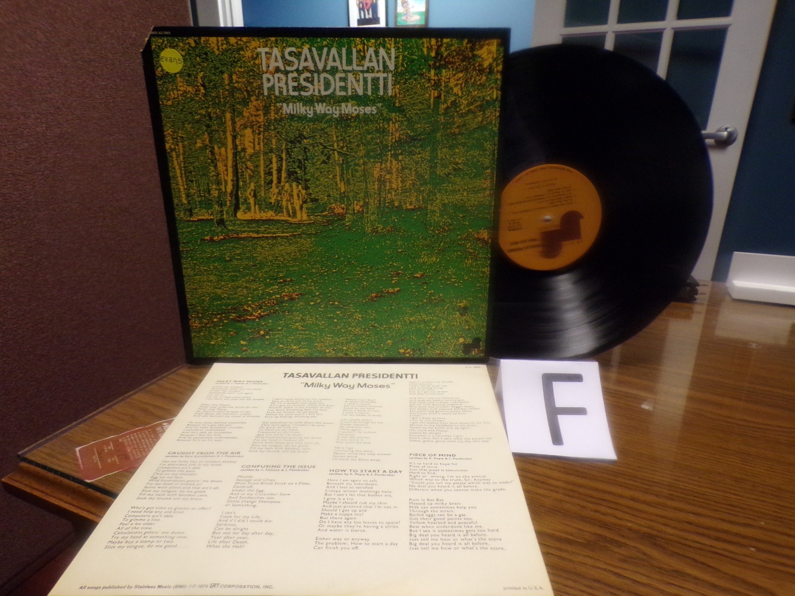 Tasavallan Presidentti Milky Way Moses Vinyl LP Prog Psych F