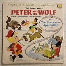 Walt Disney Peter And The Wild / Sorcerer’s Apprentice LP Disneyland + Book EX picture