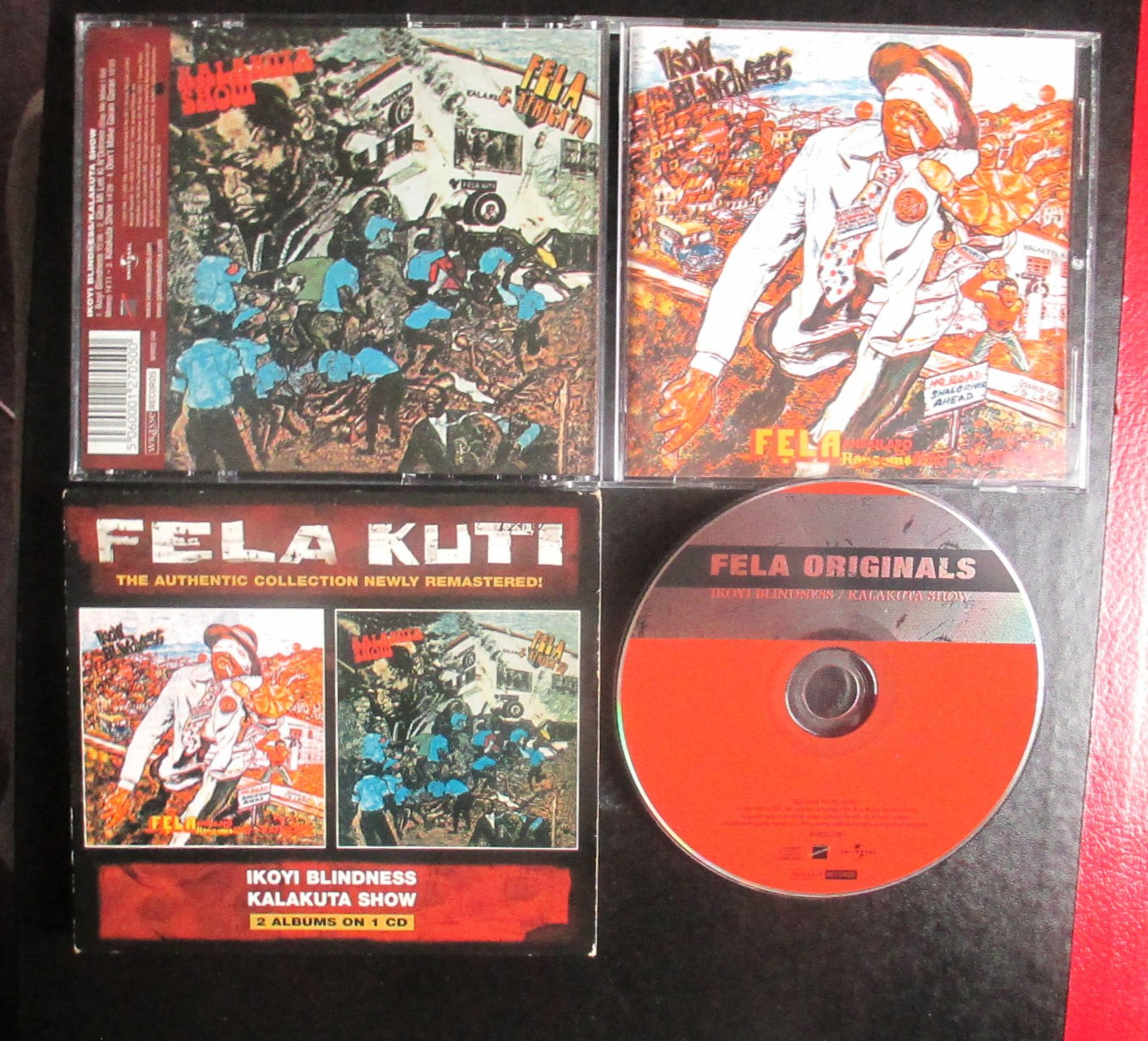 Fela Kuti Ikoyi Blindness/Kalakuta Show Remastered CD The Authentic Collection