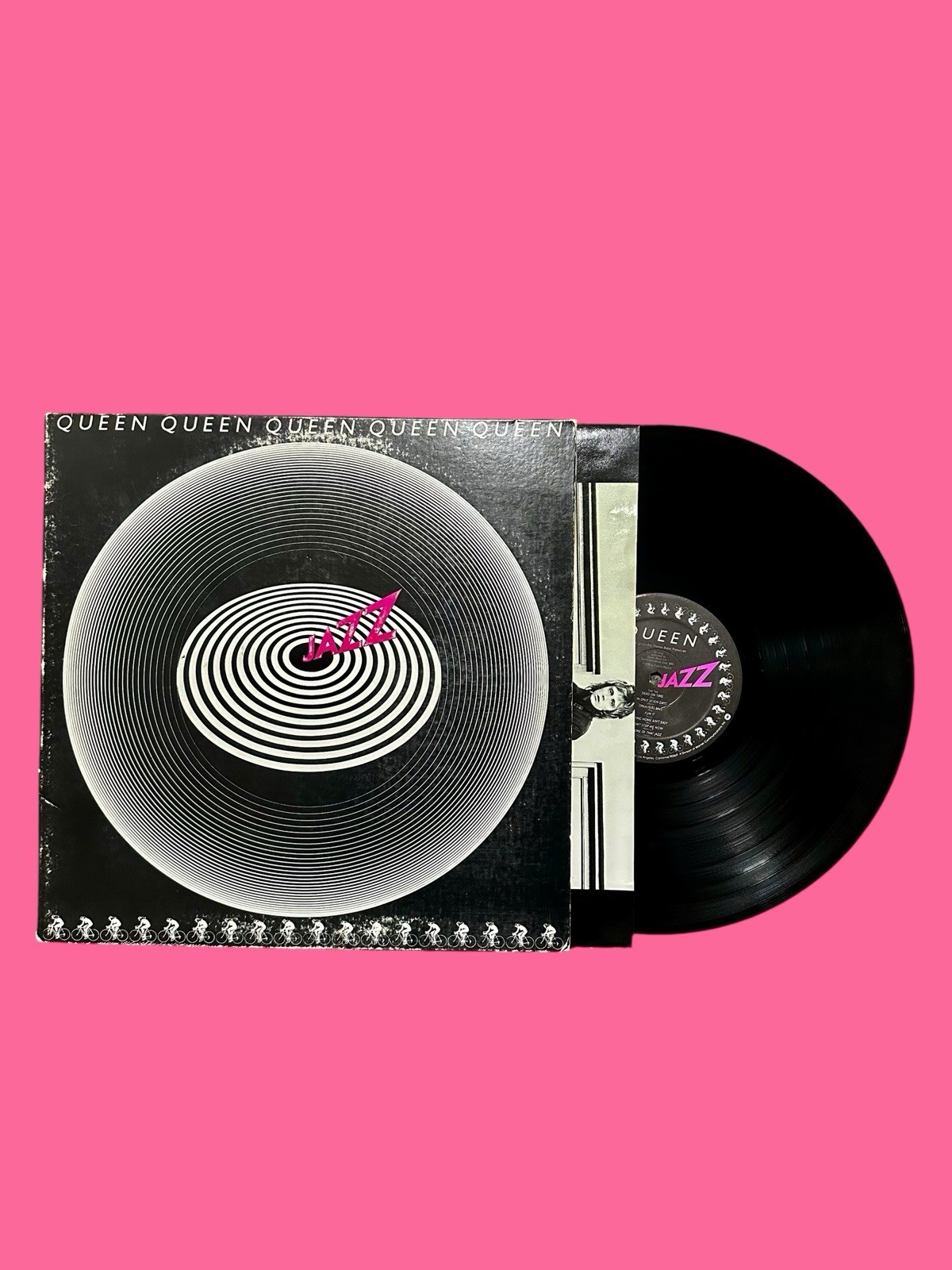 Queen Jazz 1978 Elektra Records Original Inner Sleeve Gate Fold  LP