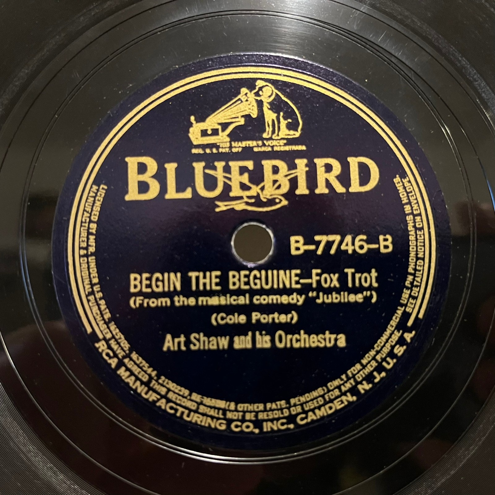 ARTIE SHAW - Indian Love / Begin The Beguine (1938) 10\