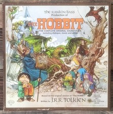 The Hobbit Rankin/Bass 3X Special Edition LP w/Book, Poster, Patches VG+/VG+ picture